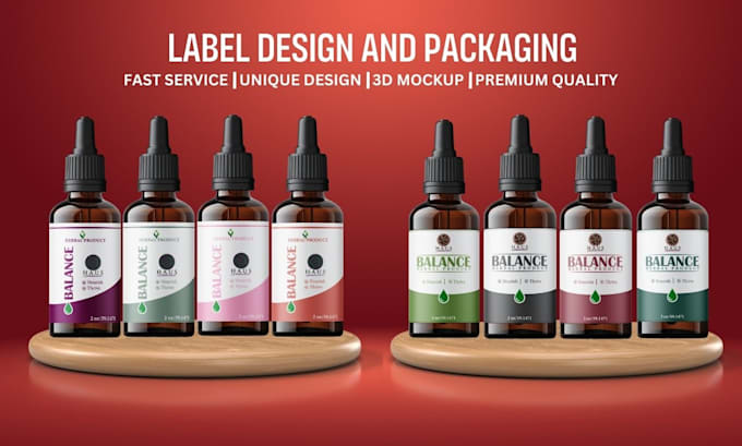do premium product packaging and label design