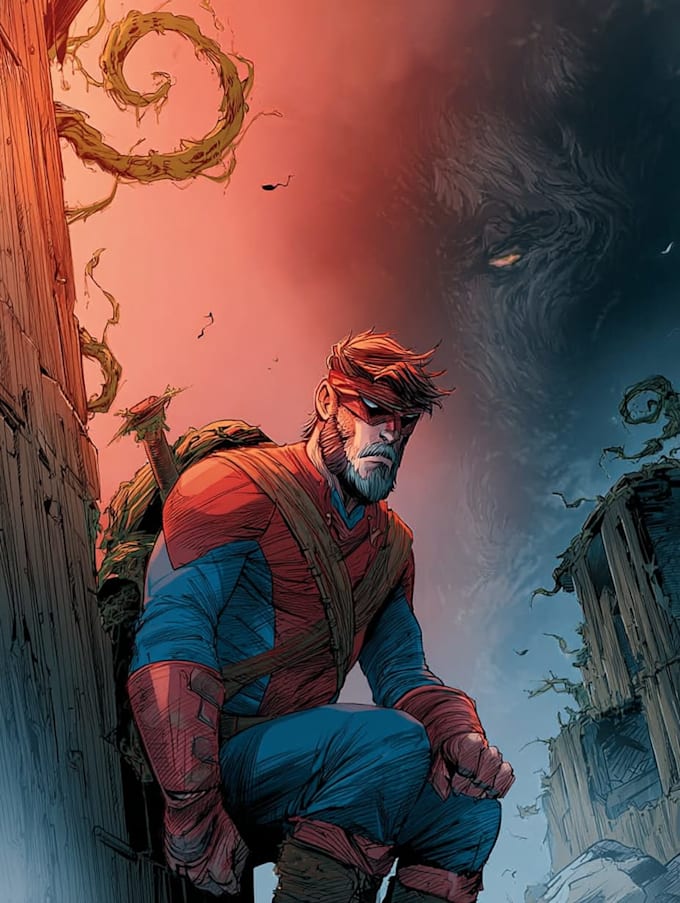 do comic book page illustration comic strip cover art graphi