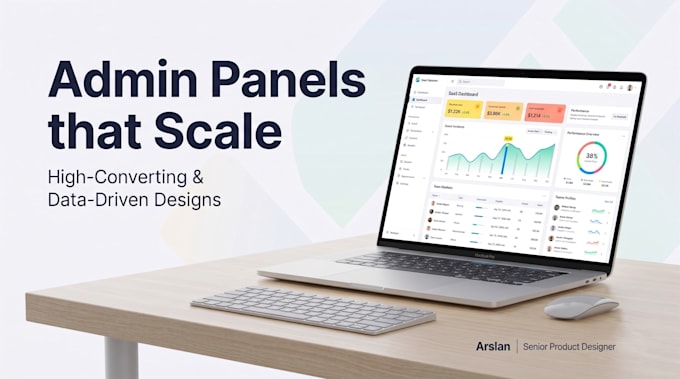 design a saas dashboard or admin panel UI UX in figma