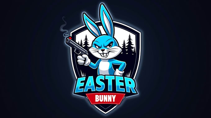design different easter bunny logo only 15 hours