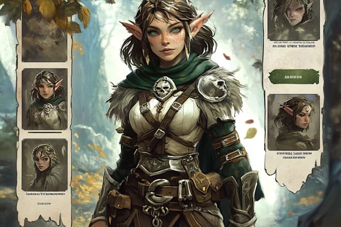 dnd character art and dnd character art