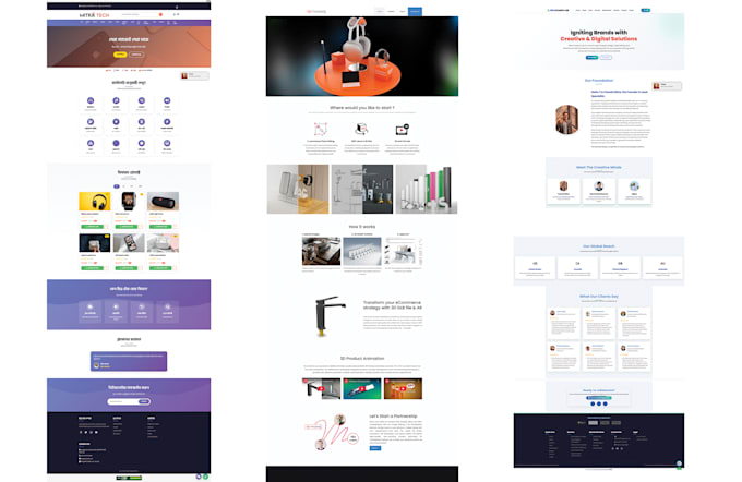 create a wordpress one page website