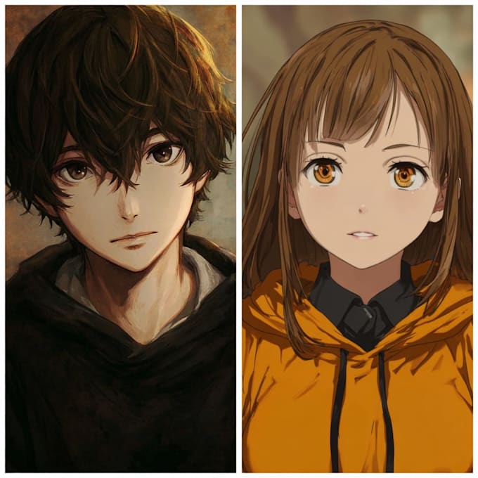 draw a anime character or anime couple character