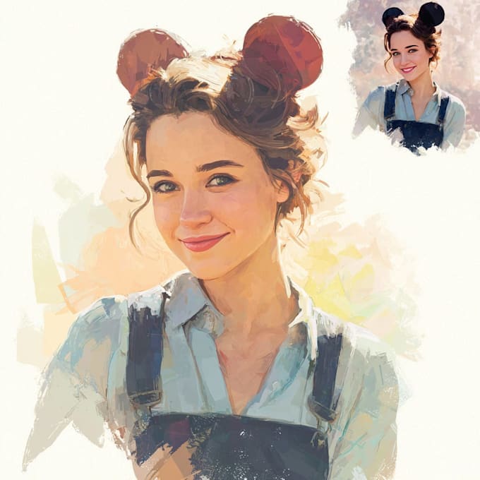 paint your portrait in disney style