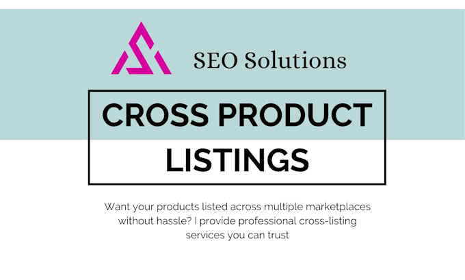 do cross listings, ebay listing, poshmark listing, etsy listings