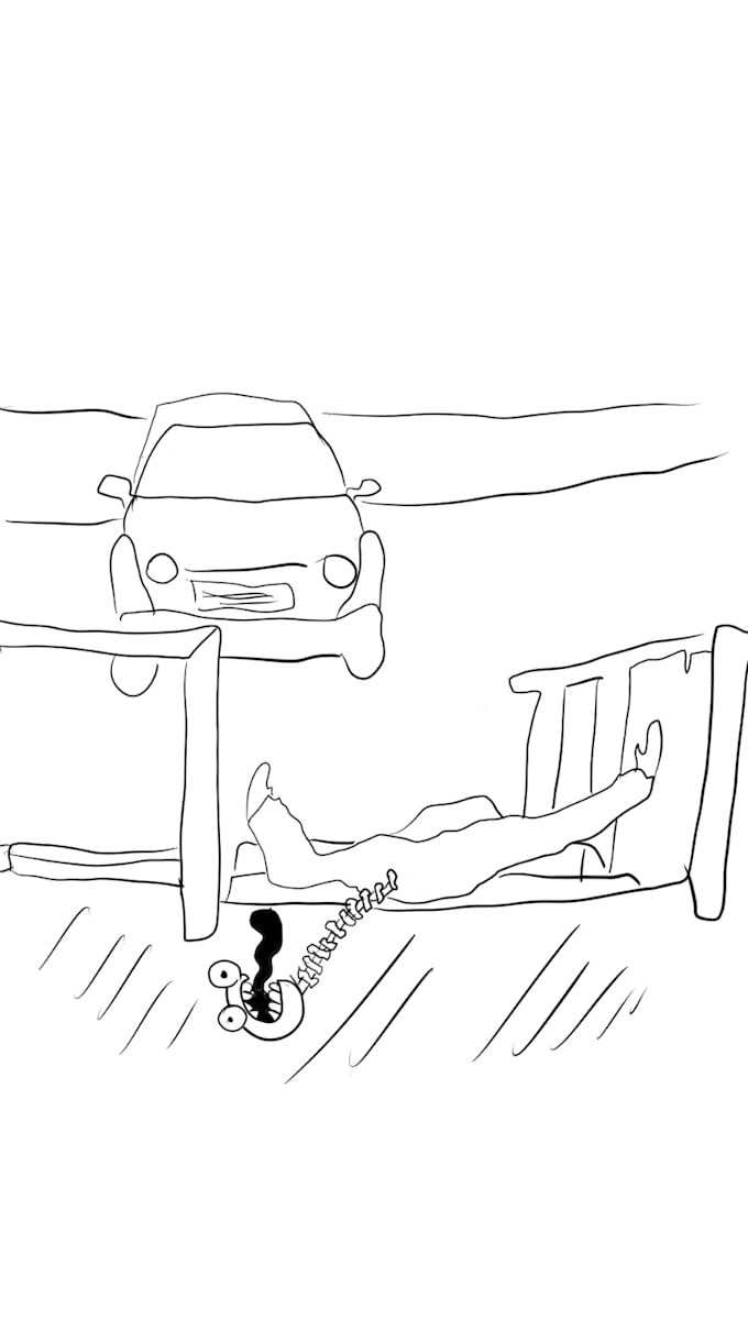 draw custom cursed or surreal meme illustrations for videos