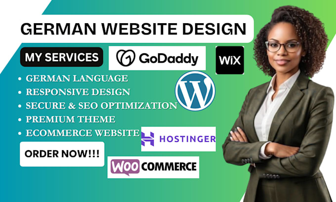 design, redesign german shopify store website, webshop, german wordpress website