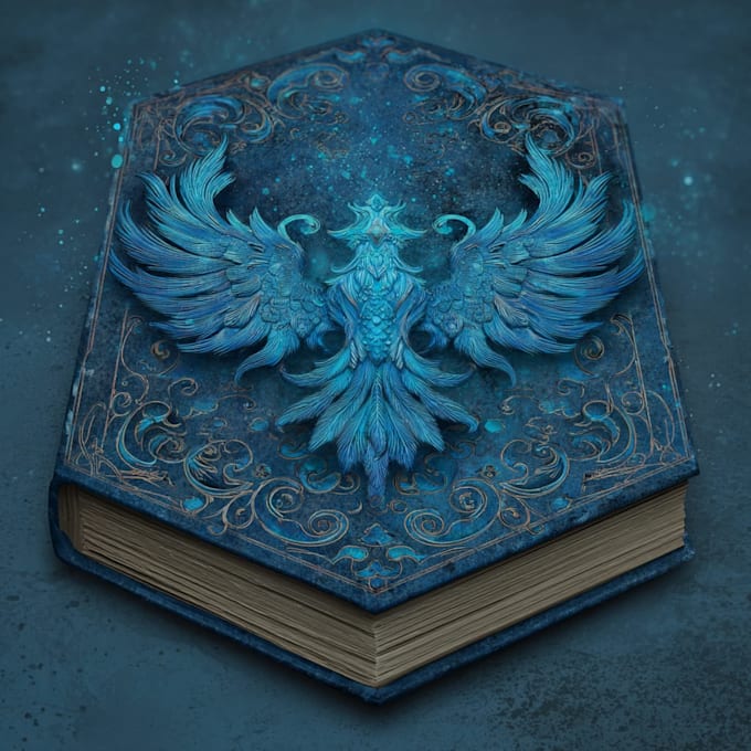 make a fantasy book novel series logo design