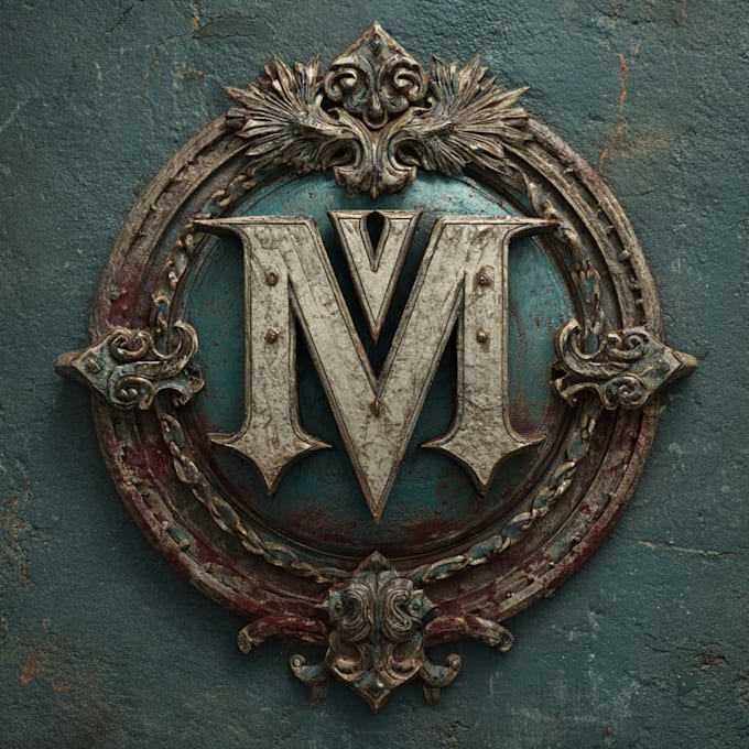 create a awesome medieval vintage fantasy logo