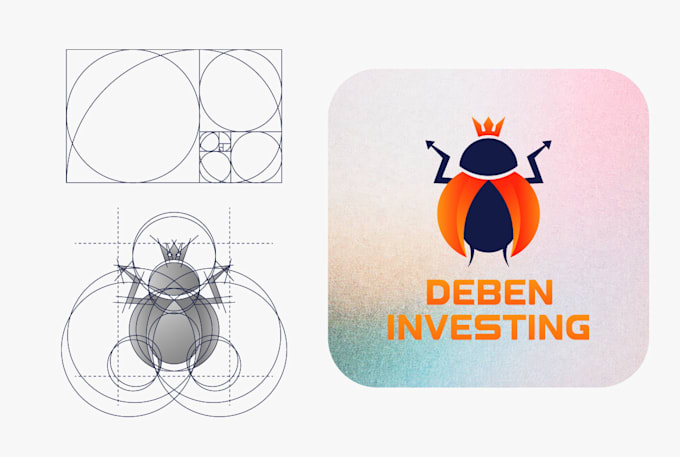 design a professional golden ratio logo