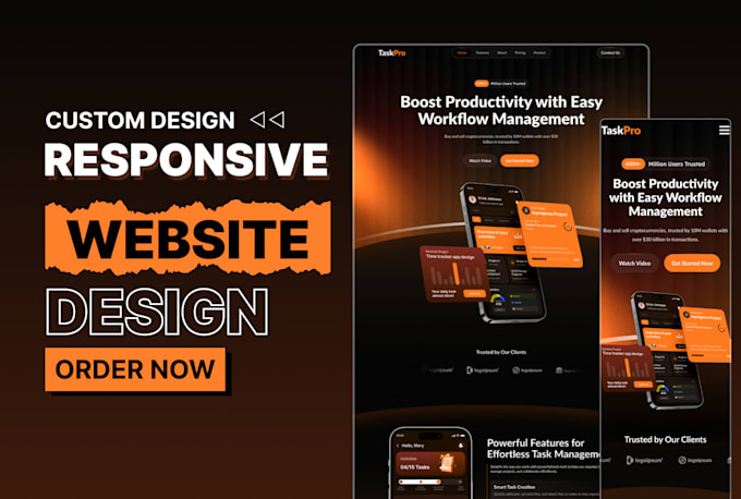 do full stack website, custom website development as front end developer