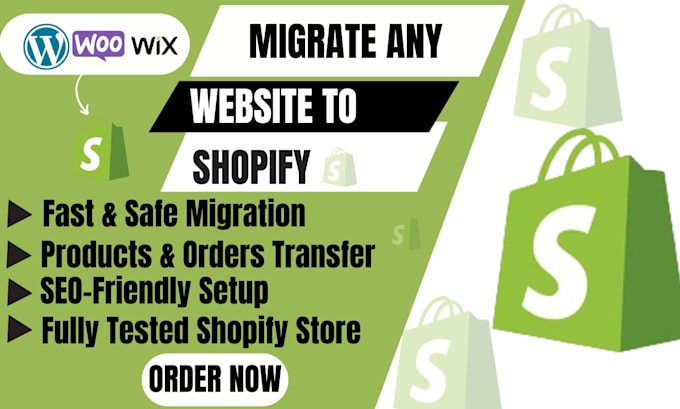 migrate wordpress to shopify wix to shopify woocommerce to shopify migration