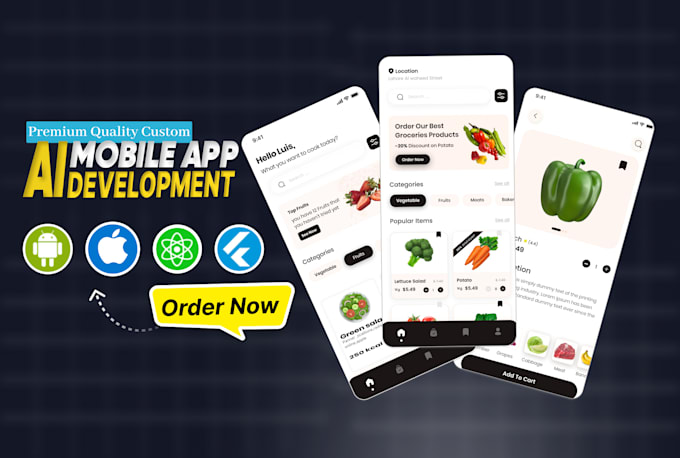 build mobile app development app developer flutter react native ai app creation