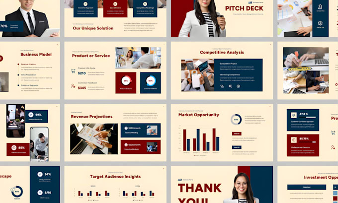 Design a modern investor pitch deck and powerpoint presentation by Nael ...