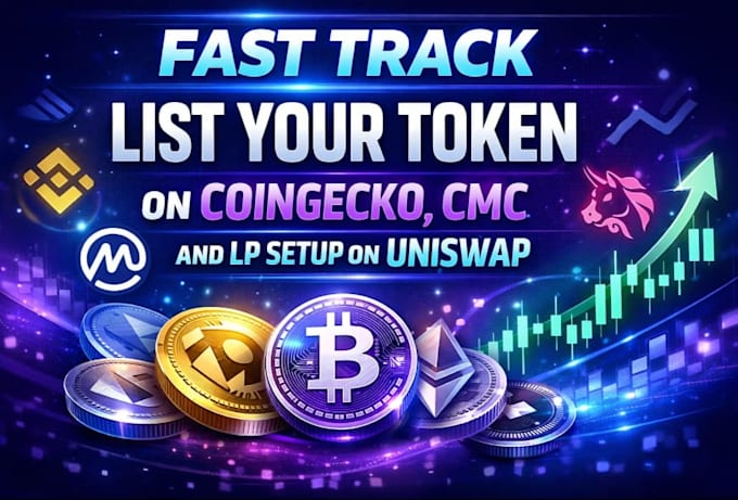 list your crypto token on coingecko, cmc and prepare uniswap lp