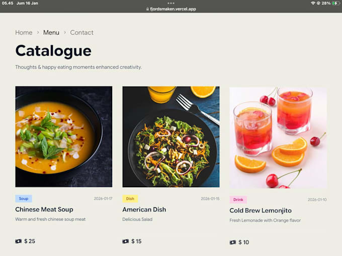 make website company profile or landing pages
