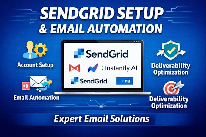 Be your sendgrid expert for setup integration and email deliverability ...