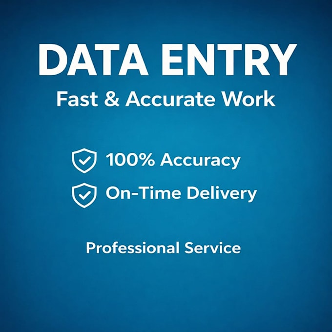 do fast and accurate data entry in excel and goggle sheet