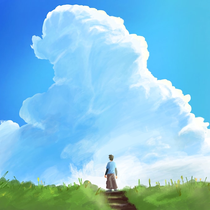draw custom 2d digital illustrations in my unique style