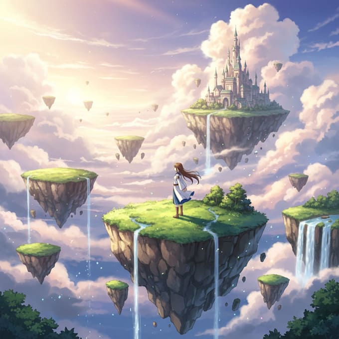 create authentic japanese 2d anime illustration