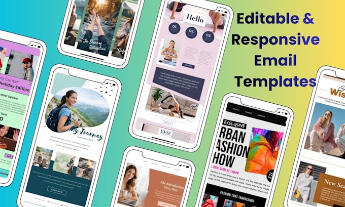 Create responsive and editable html email templates by Jahangir_rana ...