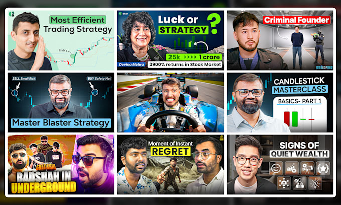 design high CTR crypto and trading youtube thumbnails