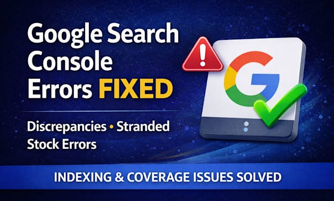 fix google search console errors, indexing issues, and coverage problems