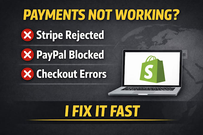 fix shopify payment and checkout errors stripe and paypal
