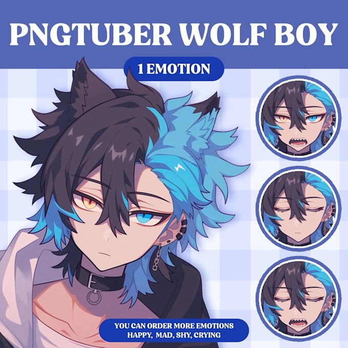 Custom pngtuber avatar for streaming, vtuber and twitch creators ...