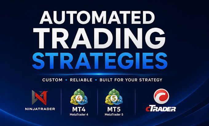 develop automated trading strategies for ninjatrader, mt4, mt5, ctrader