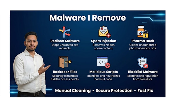 fix hacked wordpress site, remove malware and setup security