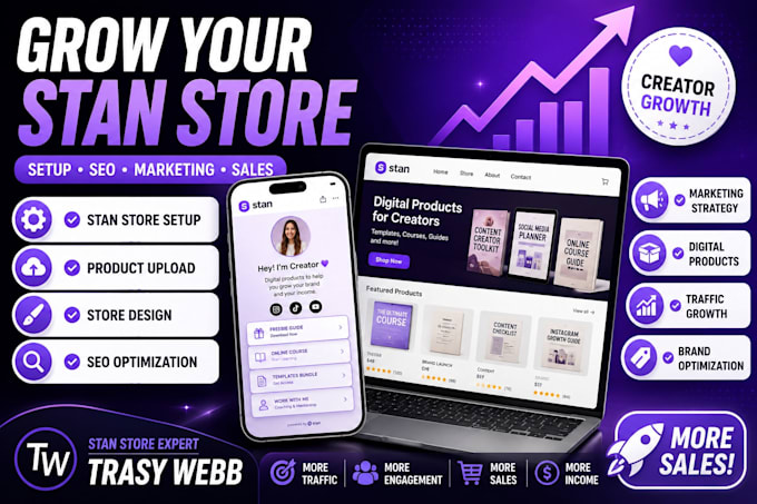 setup, design and market your stan store