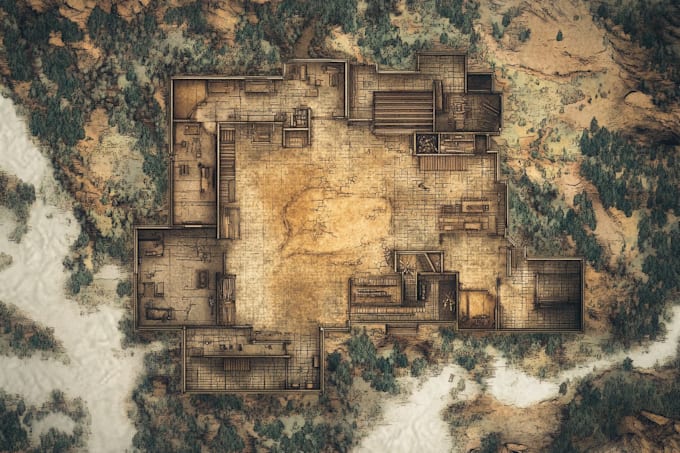 create dnd maps, battlemaps, labyrinth map
