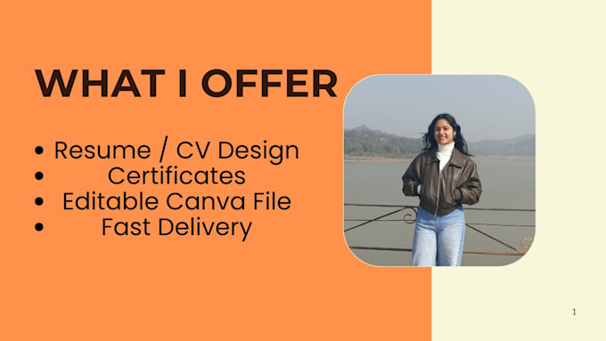 design a professional resume and certificates using canva