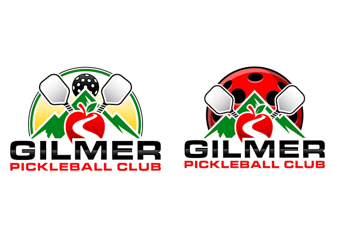 design unique pickleball logo with source files