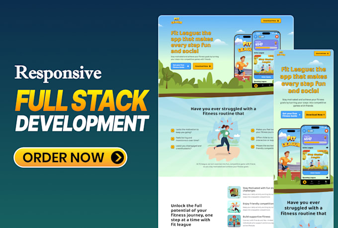 do full stack website, custom website development as front end developer