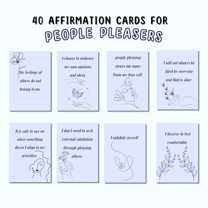 create printable affirmation cards personalized to your needs