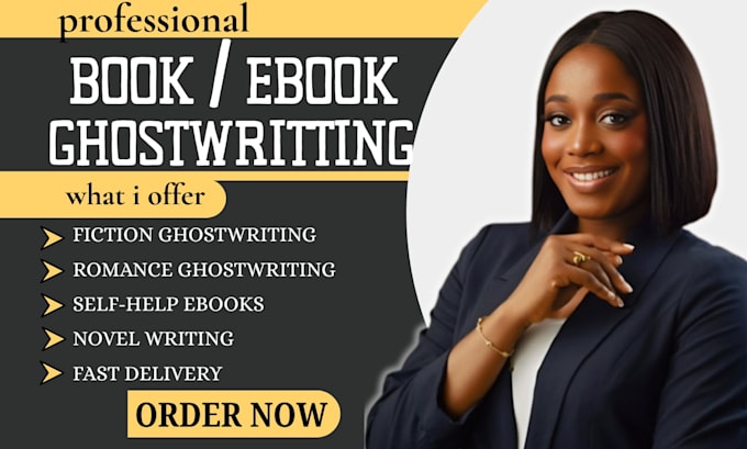 write fiction and nonfiction book ghostwriter for your romance book ghostwriter