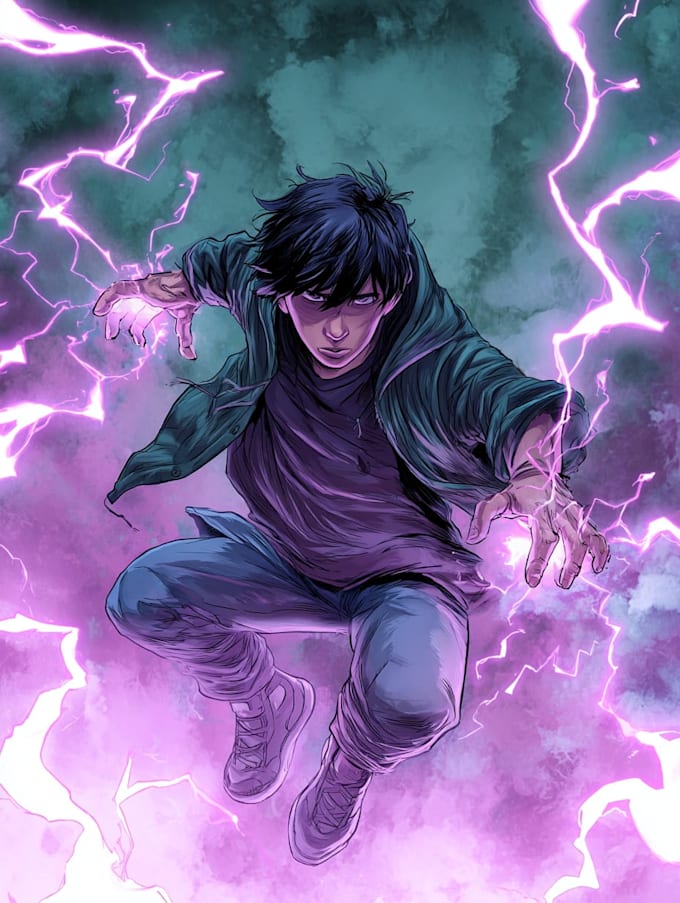 digitally color your comic book, cover or illustration