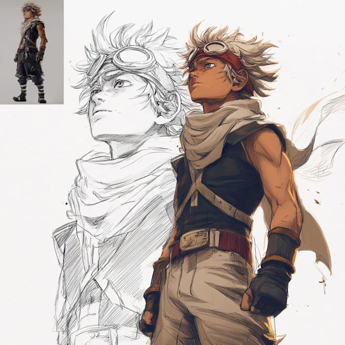 make fantasy characters in manga style