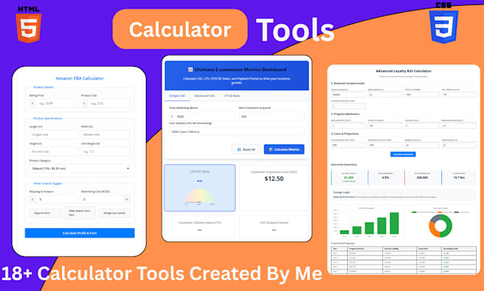build a custom calculator, generator or tool for your site