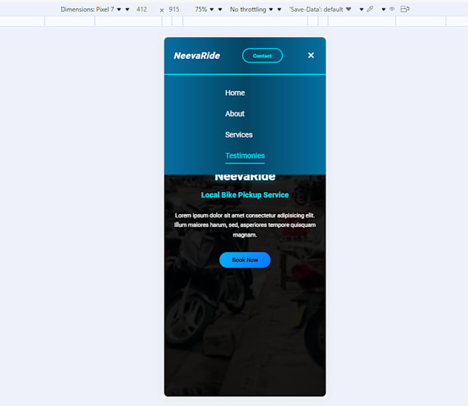 build a responsive HTML CSS javascript website