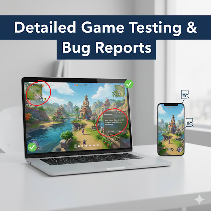 test games and provide detailed feedback and bug reports