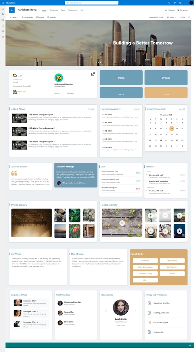 develop custom sharepoint spfx webparts and list integration