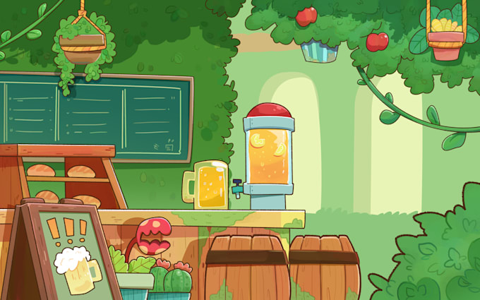 create 2d game assets, UI icons, items, and objects for mobile games