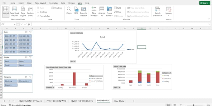 create excel reports with pivot tables and charts