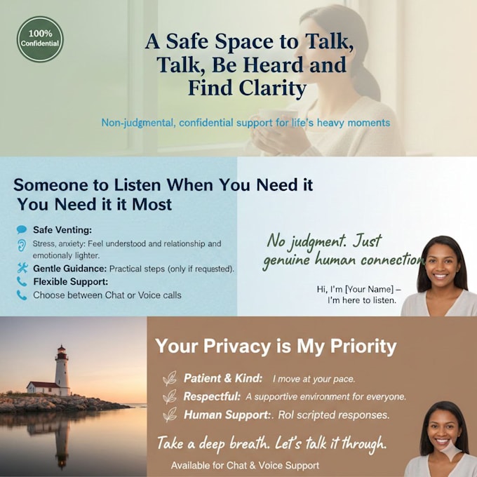 a supportive life coach and listner