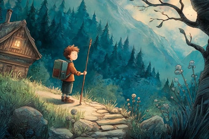 create charming custom childrenkids book art book illustrations