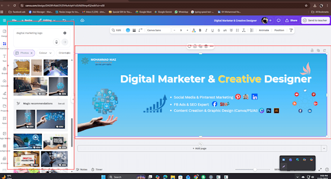 be your professional canva expert for any design