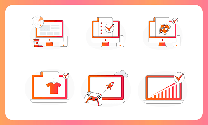 design unique vector icons sets